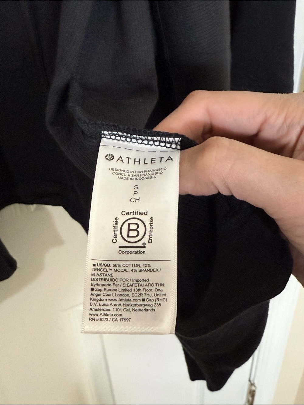 NWOT Athleta Ribbed Pranayama Restore Wrap Black - Picture 8 of 9
